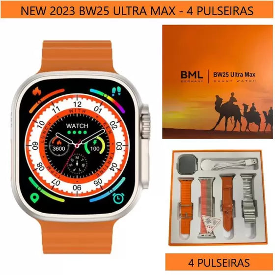 [COMPRE 1 LEVE 2] PROMOÇÃO DE NATAL - Smartwatch BML (IOS e Android ) + 4 Pulseiras + 1 Case de Proteção BRINDES